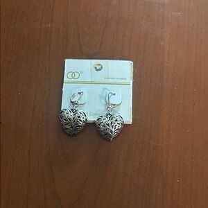 Silver Heart Earrings